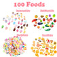 150Pcs Miniatures Food Drinks Bottles Doll House Accessories 1:12 Playset Pretend Play Kitchen Game Party Toys Mini Things Stuff Tiny Baking Travel