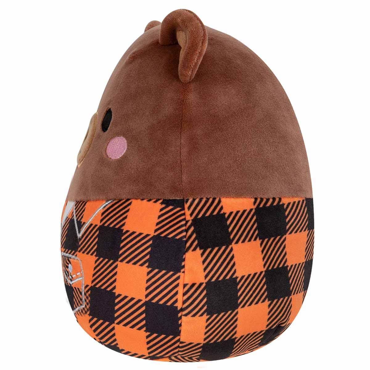 Squishmallows 7.5" Omar The Bear in Plaid Shirt