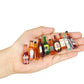 40pcs Miniature Mini Fake Beer Bottles Toys, Mixed Wine Drinks Decoration Beer Glass Model, Beer Can Beer Bottle Models for Fairy Garden Pub Bar Dolls
