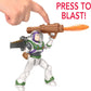 Mattel Disney Pixar Lightyear Action Figure & Accessories, Mission Equipped Buzz Lightyear Figure & Projectiles, Blasting Action