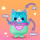 Nano-MALS Pawtricia The Blue Kitty, Electronic Pet Cat, 70+ Responses, Easter Basket Stuffers, Interactive Fidget Toys for Girls & Boys Ages 5+