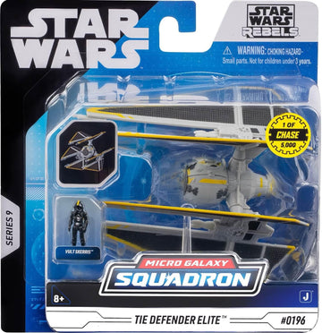 STAR WARS Rebels Micro Galaxy Squadron TIE Defender Elite Chase Series 9, 1 of 5,000