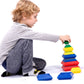 KUTOI Pyramid Stacking Toy Building Blocks 3D Puzzle Brain Teasers for Kids and Adults-Creative Preschool Learning Activities- Toddler Building Toys