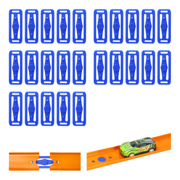 25 Sets Racetrack Connectors,Non-3D Printed, Compatible with Hotwheels,Mould Design Perfectly Matches the Lane