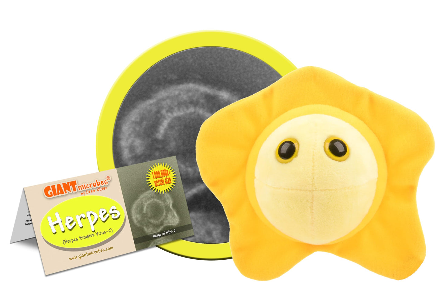 GIANT MICROBES Herpes Plush, STIs, STDs, Medical Gift, OBGYN Gifts for Doctors, Infection Prevention Gift, Infection Control Nurse, Medical Lab