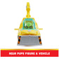 Paw Patrol Aqua Pups Rubble Transforming Hammerhead Shark Vehicle with Collectible Action Figure, Kids Toys for Ages 3 and up