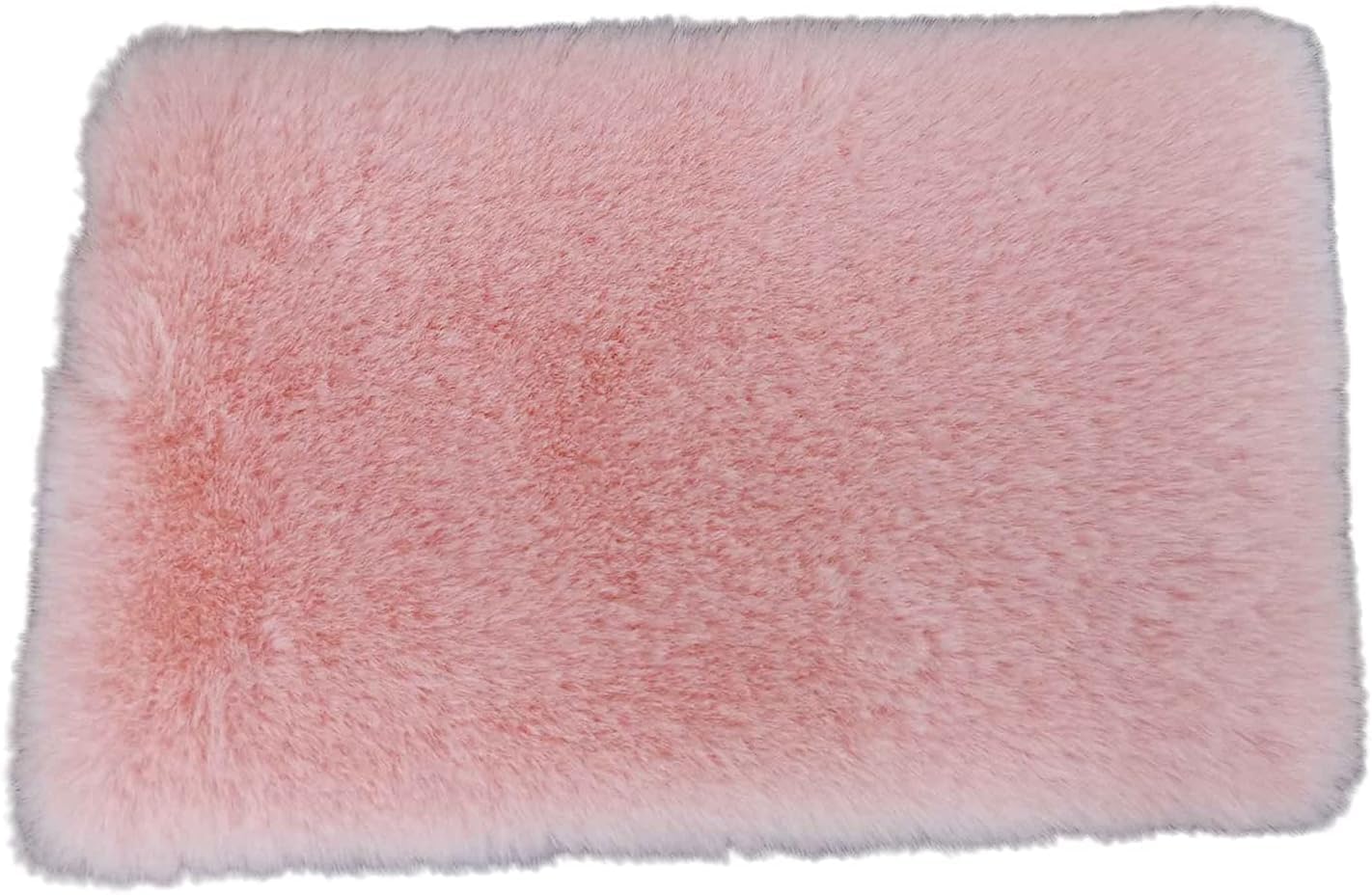 Pink Square Carpet, Miniature Fluffy Rug, Lightweight Dollhouse Decor for 1/12 Scale