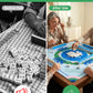 Mikccer Mahjong Mat for Table, American Mahjong Mat with Rules, 32x32 Inch