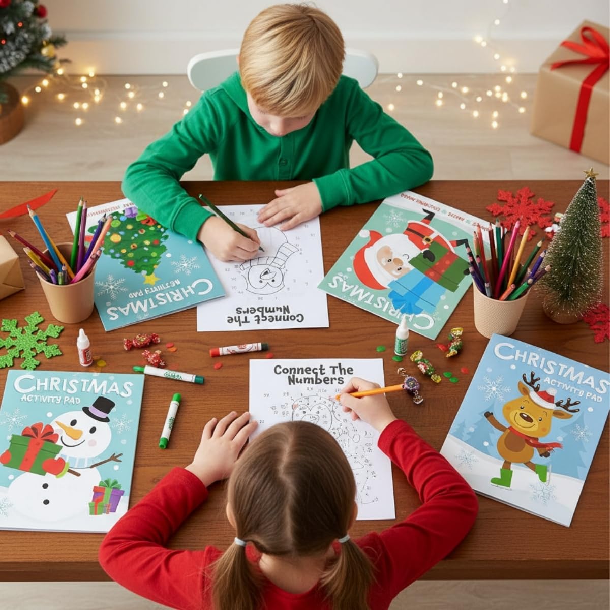 Fun Express Holiday Activity Pads (1 Dozen) Stocking Stuffers, Giveaways, Favors, Arts & Craft Activities