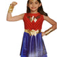 DC Girls Red & Blue Wonder Woman Pleated Halloween Costume Dress M 8-10