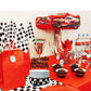 Race Car Birthday Cake Topper - Black Happy Birthday Cake Topper for Chequered Flag/Racing Car Themed Kids Boys Girls 1st 2nd 3th 4th 5th 6th 7th