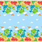 Oojami 4 Pack Dinosaur Tablecloths for Birthday Party, 54 x 108 Inch Plastic Table Covers, Dinosaur Party Decorations, Leak-Proof Kids Dino Table