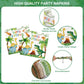 170 Pcs Dinosaur Birthday Decorations - Jungle Dino Party Supplies Sets, Includes Happy Birthday Dinner Plates Napkins, Flatware, Banners and Cups