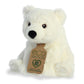 Aurora® Responsibly Made Eco Nation™ Polar Bear Stuffed Animal - Ideal for Playtime Adventures - Perfect for Birthdays or Just Because - White 7.5