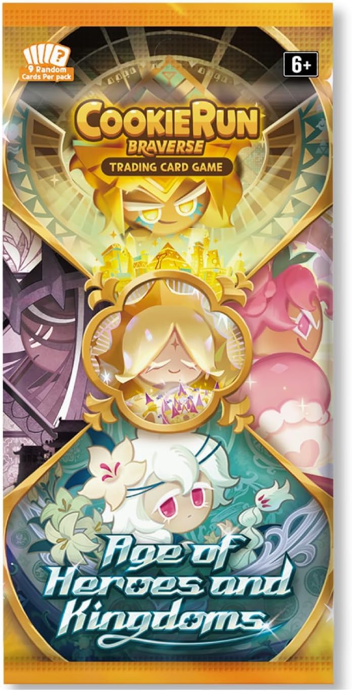 CookieRun TCG: Age of Heroes and Kingdoms Booster Set 2-4 Booster Packs | 2 Players | Ages 6+