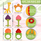 Silicone Baby Teethers - Freezer Safe Teething Toys for Infants 0-6 Months - 6 Pack