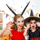 Halloween Foam Horn Headband Adjustable Black Sheep Horns Hair Accessory for Cosplay, Costume Party, and Festive Decorations