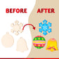 JOYIN 100 Pcs Christmas Wooden Ornaments Crafts to Paint, Unfinished Wood Painting Kits with 8 Watercolor Pens for Kids, Make Your Own DIY Hanging