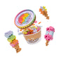 PLUS PLUS Scooops, Rainbow Sherbet - Ice Cream 3D Building Blocks, 100 pc