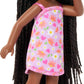 Barbie Club Chelsea Small Doll, 6-Inch Ari with Braided Hair Wearing Removable Flower-Print Dress & Pink Sandals
