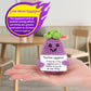 BFYCHYC Handmade Emotional Funny Eggplant Gift, Creative Cute Wool Eggplant Doll with Positive Card, Crochet Gifts, Office and Home Decoration for