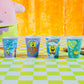 Silver Buffalo Spongebob Squarepants, 4 Pack Mini Plastic Cup Set, 1.5oz