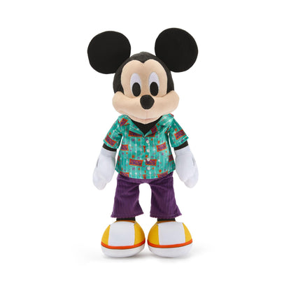 Disney Store Official Mickey Mouse 2026 Plush - Mickey Mouse Stuffed Animal in 2026 Tourist Outfit - Disney Plush with Satin Logo Shirt, Corduroy