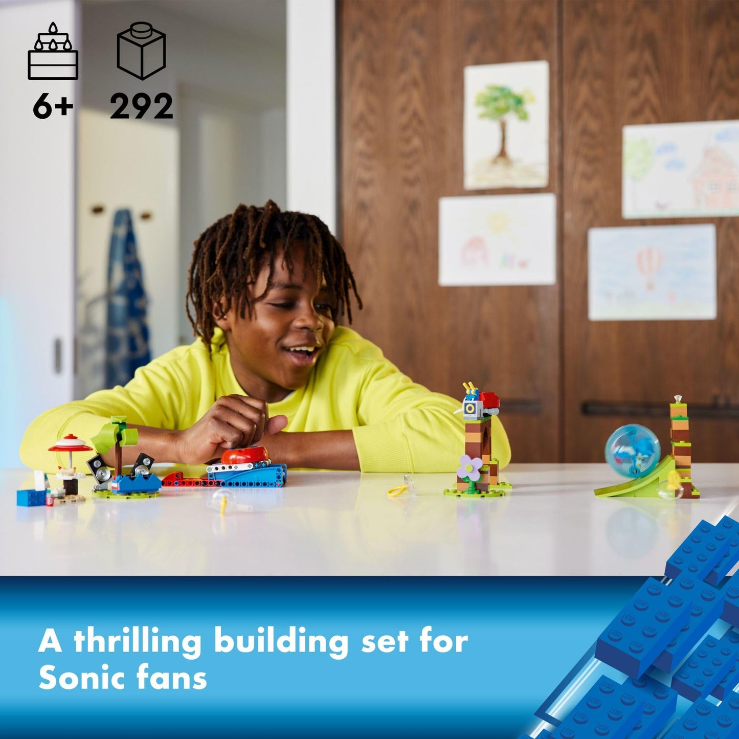 LEGO Sonic the Hedgehog Sonic’s Speed Sphere Challenge 76990 Building Toy Set, Sonic Playset with Speed Sphere Launcher and 3 Sonic Figures, Fun