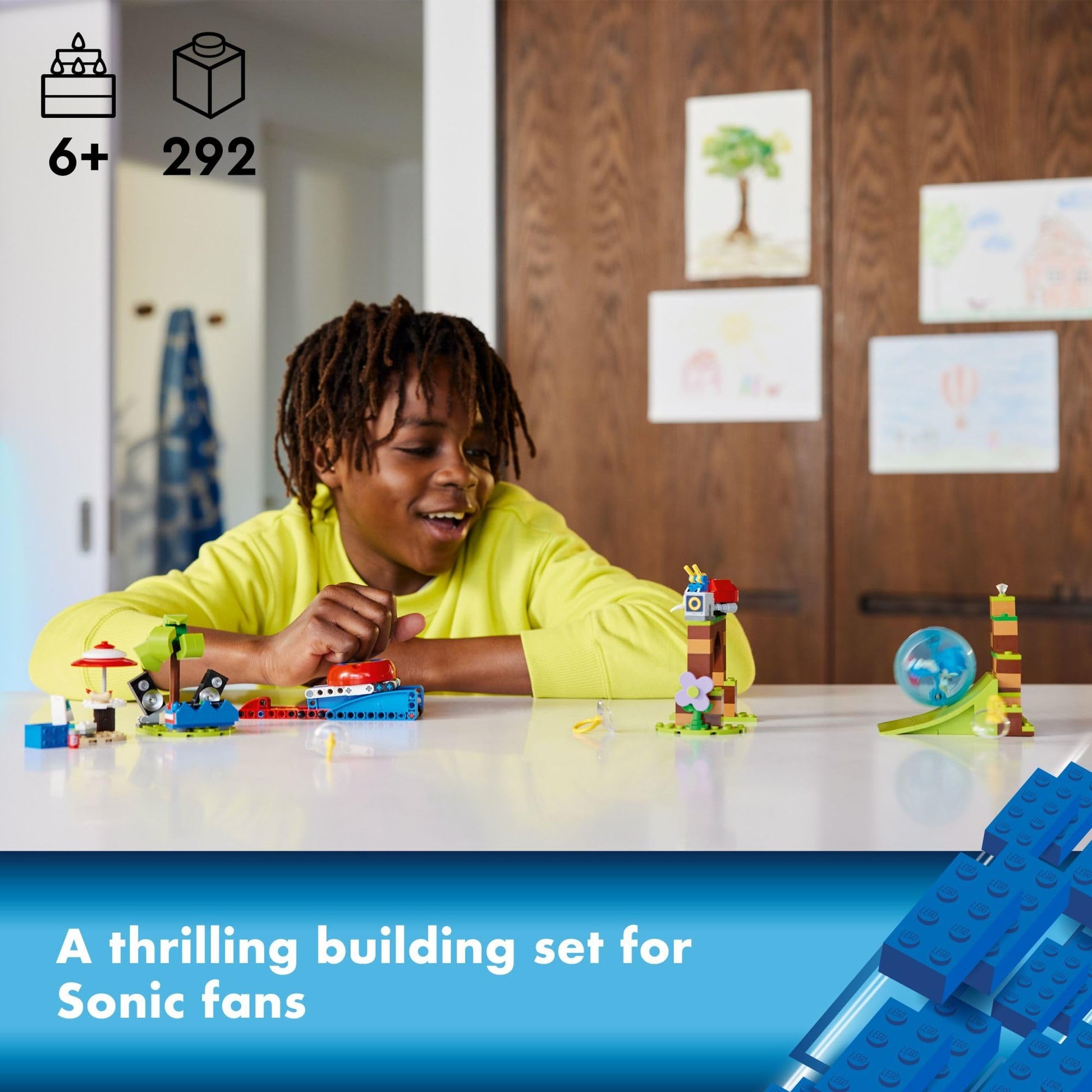 LEGO Sonic the Hedgehog Sonic’s Speed Sphere Challenge 76990 Building Toy Set, Sonic Playset with Speed Sphere Launcher and 3 Sonic Figures, Fun