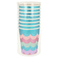 Meri Meri Party Cups with Fringe (Pack of 8), Cute Disposable Cups, Sized for Kids & Adults, Ideal for Hot or Cold Party Drinks, 9oz Capacity, Paper