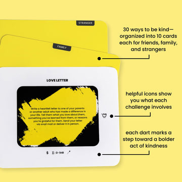 The Kindness Challenge - 30 Scratch-Off Acts of Kindness Cards | Fun & Meaningful Game for Families, Friends & Groups | Icebreaker & Team-Building