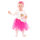 June Garden 9" Soft Ballerina Baby Doll Freya - Adorable My First Baby Doll for Infants - Sensory Baby Rattle Toy - Pink