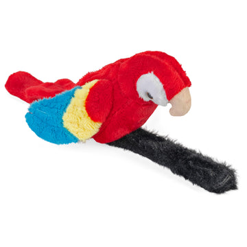 Wild Republic Perching Parrot Scarlet Macaw Stuffed Animal - 7"