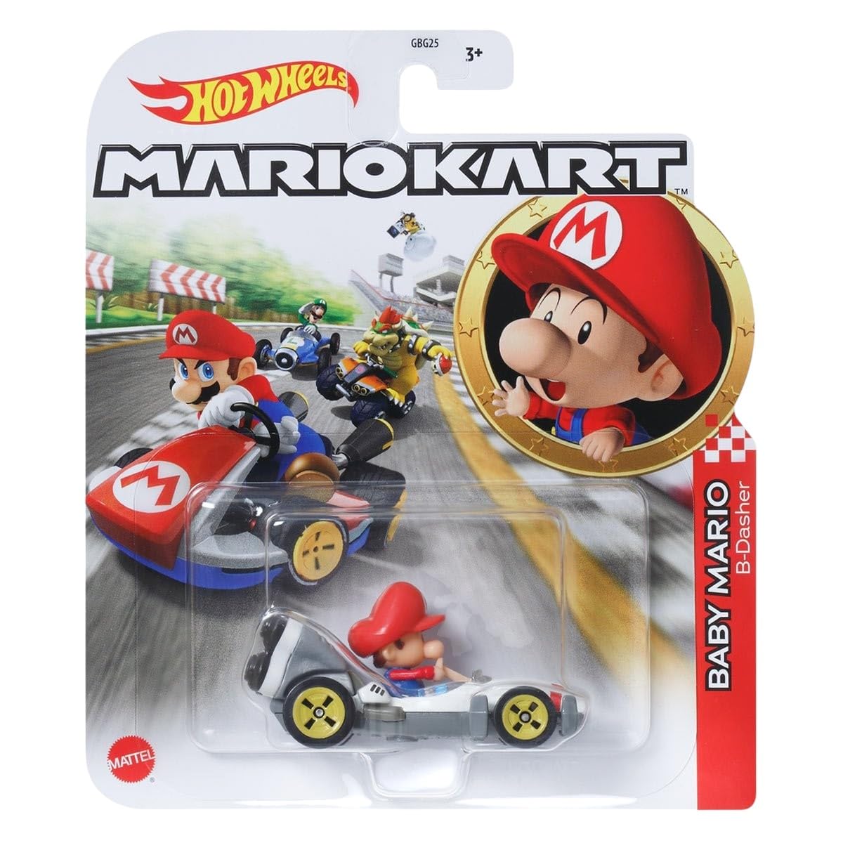 Hot Wheels Mario Kart Die-Cast Character Cars Collection Bundle, 7 Pack, Nintendo Gaming Collectibles GBG25-957P