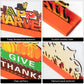 4 Pieces Thanksgiving Party Decorations Wooden Happy Fall Y'all Party Supplies Thanksgiving Centerpieces Autumn Table Decorations for Home Holiday