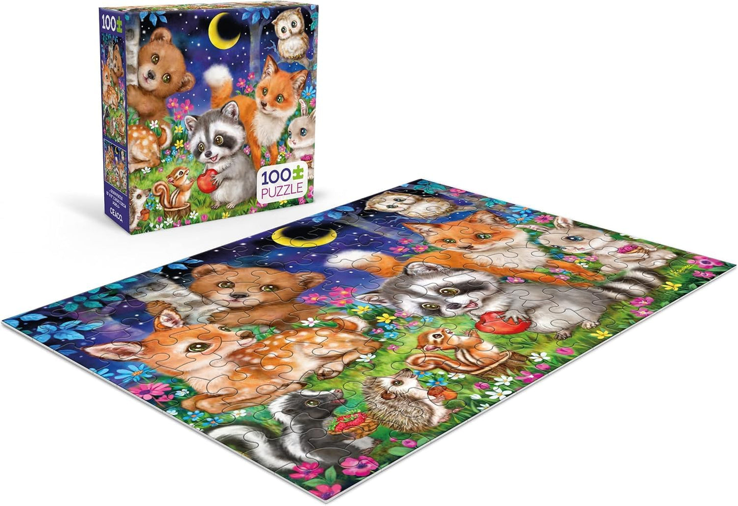 Ceaco - Kayomi Harai - Woodland Friends - 100 Piece Jigsaw Puzzle