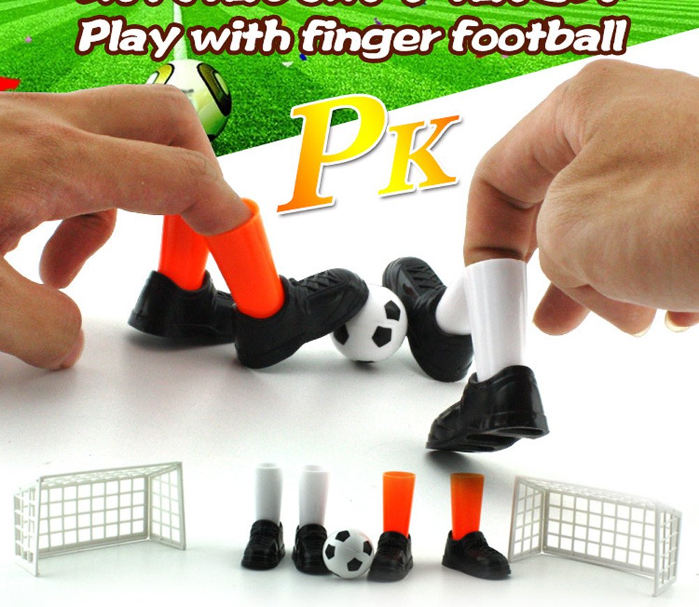 Alasida Finger Football Game Sets with Two Goals Funny Family Party Finger Soccer Game