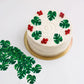 48pcs Edible Tropical Turtle Leaves Cupcake Toppers, CGHCEAI Palm Leaves Cake Decoration For Hawaii Theme Jungle Party Cake Toppers Birthday Party