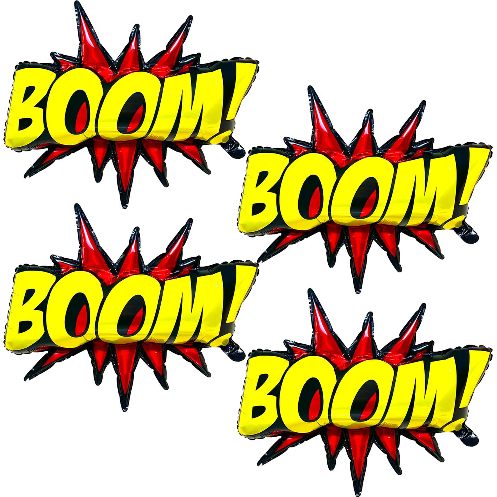 QZCPGP 4Pcs Superhero Balloons for Birthday Party Decorations