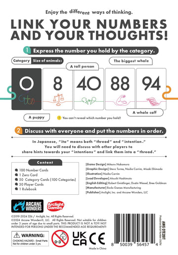 Arcane Wonders ito | Cooperative Strategy Party Card Game for Ages 8 Plus | 2 to 10 Players | Secret Clue Category Challenge for Families Groups