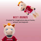 Plushible 14" University of Oklahoma Boomer Mascot Plush Figure Toy - College Football Plush Doll, Soft Stuffed Toy for Kids & Adults, Surface