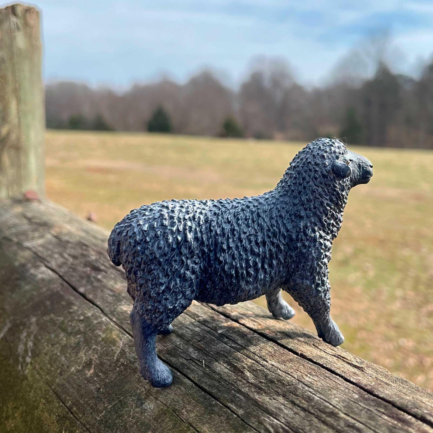 Safari Ltd. Black Sheep Figurine - Realistic, Hand-Painted 3.25" Model Figure - Educational Toy for Boys, Girls & Kids Ages 3+