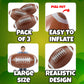 24-Inch Giant Inflatable Footballs - Blow Up Ball Party Decoration - 3 Pack