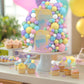 240PCS Ball Cake Toppers Foam Balls Cake Decorations Cupcake Inserts