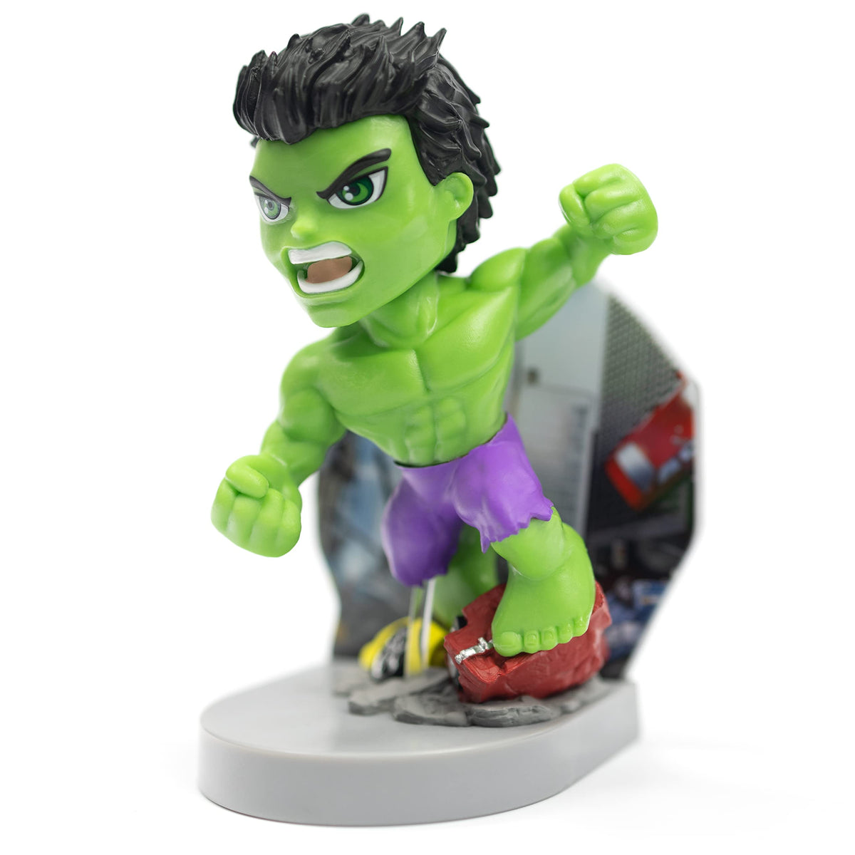 The Loyal Subjects Marvel Superama Hulk with Scenic Diorama & Base