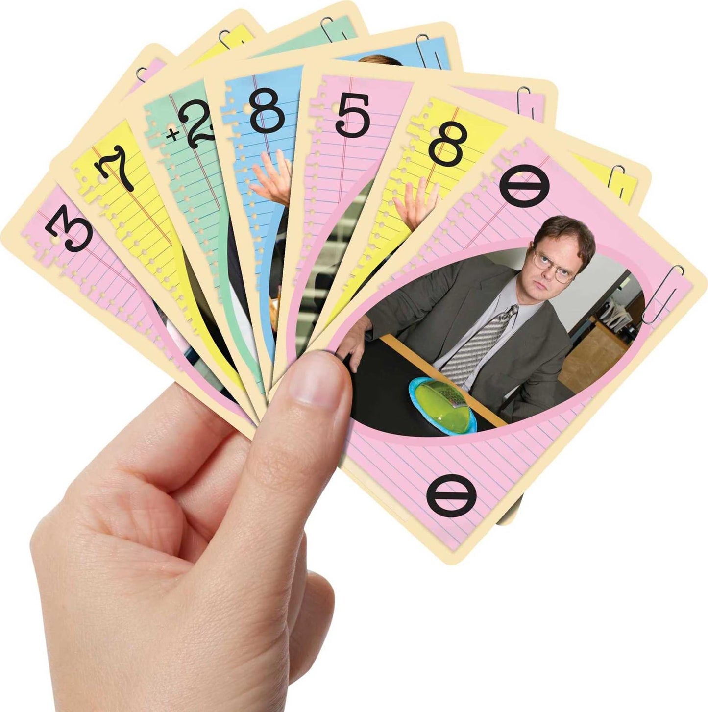Mattel UNO The Office - Juego de Cartas con 112 Tarjetas e Instrucciones, Regalo para Nios, Adultos o Noche de Juego Familiar, Edad Recomendada: 7+