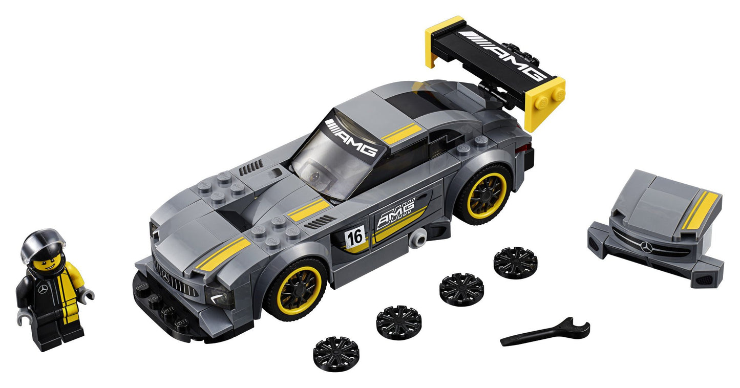 LEGO Speed Champions 6175226 Mercedes-Amg Gt3 75877 Building Kit (196 Piece), Multi