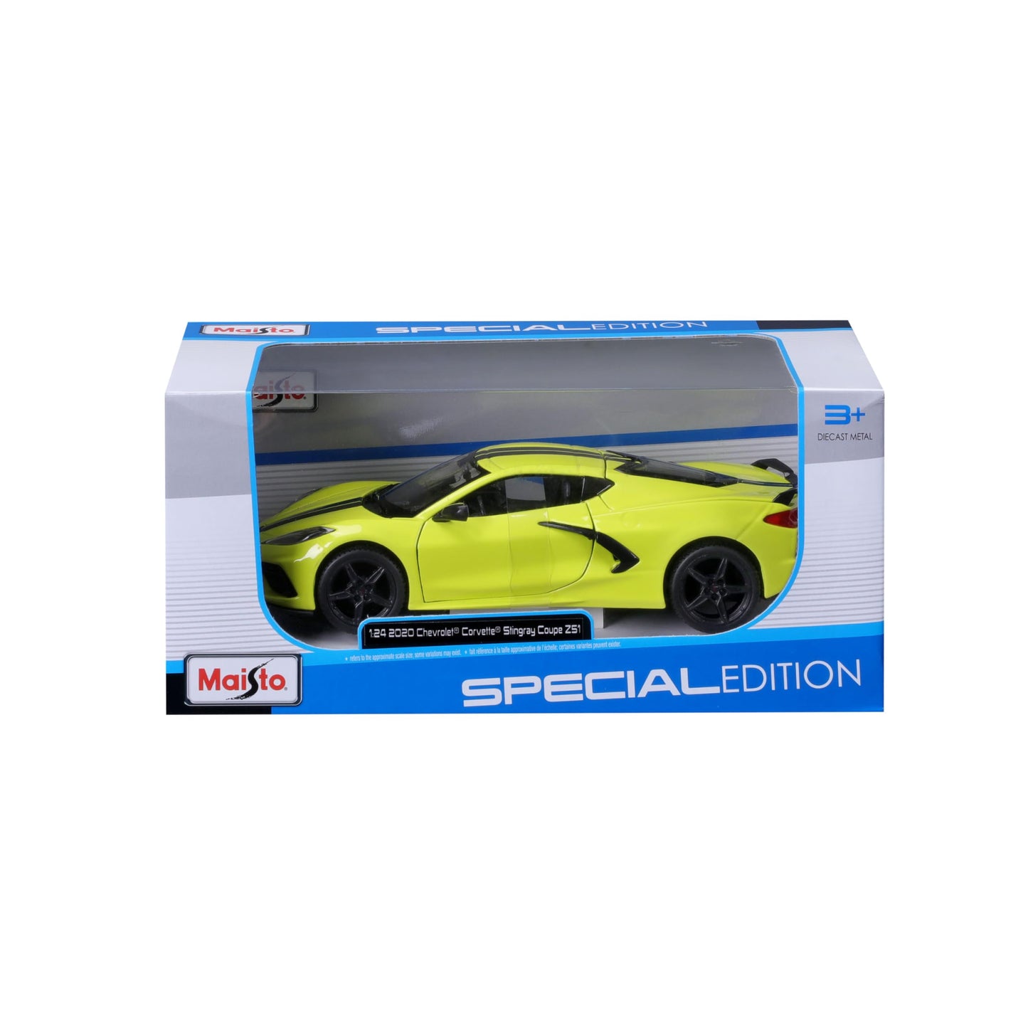 Bburago Maisto 1:24 SE 2020 Chevrolet Corvette Stingray Z51 - Yellow