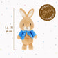 Kids Preferred Cuddle Pal - Beatrix Potter Peter Rabbit Plush 14 Inch - Stuffed Animal for Babies & Newborn - Baby’s First Plush Blankie