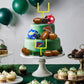 14 PCS Football Party Supplies Set with Goal Post Topper Mini Footballs and Mini Helmet Perfect for Game Day and Football Themed Birthday Parties